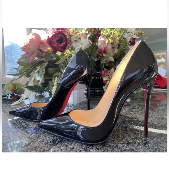 Louboutin So Kate Black Patent 4.8 inch Stilettos Euro 40 - Picture 3 of 8